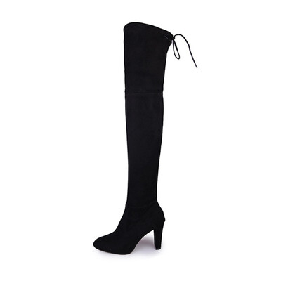 

2018 New Shoes Women Boots Black Over the Knee Boots Sexy Female Autumn Winter lady Thigh High Boots
