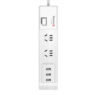 

Hangjia HUNTKEY new national standard USB socket fast charge patch panel plug row plug wiring board tow board 2 overall control SV207 length 18 meters creative drawing process