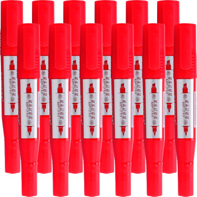 

BAOKE (BAOKE) MP210 double-headed mark pen red 12 pcs / box