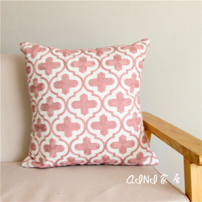 

Cntomlv Polyester Cushion Cover Pink Pattern Merry Christmas Home Decorative Pillowcase Cover Nordic Cushion Case Sofa Decor