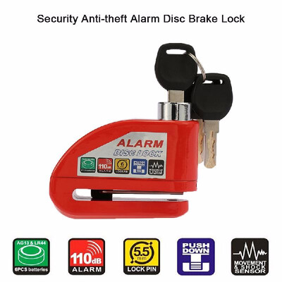 

Motorcycle Scooter Disc Brake Lock Security Anti-theft Alarm Lock key Green D4T3