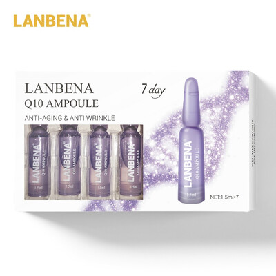 

LANBENA Q10 Ampoules Serums Anti-Aging Lift Firming Moisturizing Nourishing Anti-Wrinkle Fine Lines Beauty for 7 Days