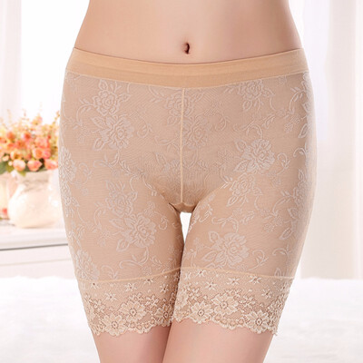 

Safety Shorts Pants Ice silk Seamless Soft And Comfortable Lace Safety Pant For Women Pantiesant For Women Panties