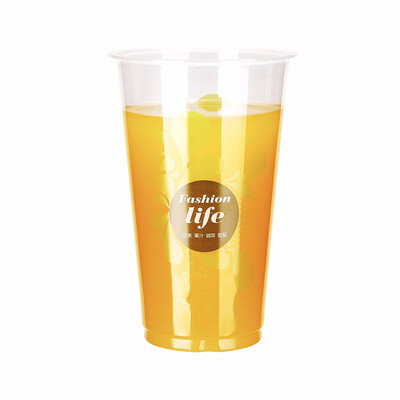 

OTOR 500ml660ml Disposable Juice Cups with Lids PP Clear Cup for Hot & Cold Drinks Iced Coffee Bubble Boba Smoothie 100pcs