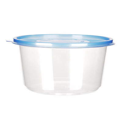

OTOR Salad Bowl with Lid Take Away Plastic Food Container Clear Bowl Box for Fast Food Bento Microwaveable 150mm 360pcs