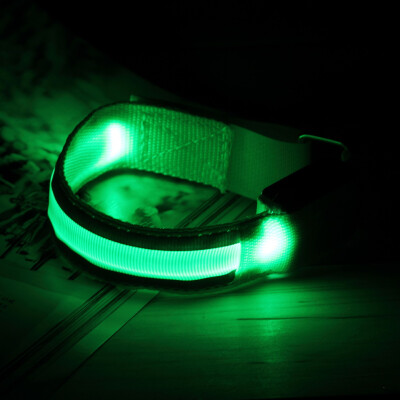 

Sports Bike LED Safety Reflective Belt Strap Snap Wrap Arm Band Shine Armband