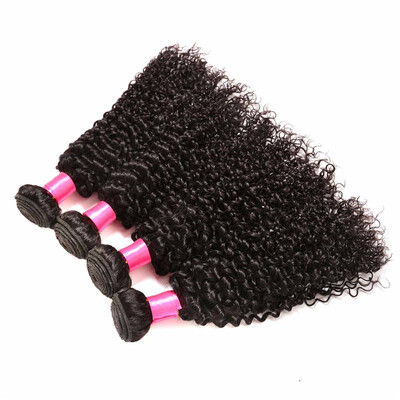 

BHF hair indian Virgin Human Afro curl Hair Weave 4 Bundles indian Virgin human Hair extension