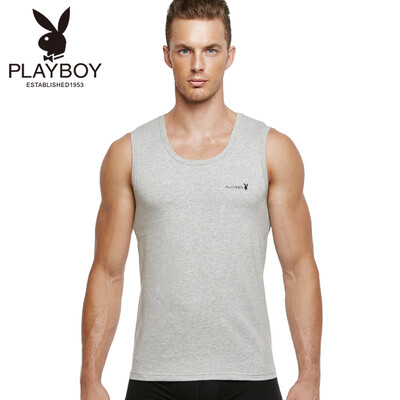 

Playboy vest mens bottom sports sweatshirt 7562 white