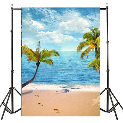 

2018 Summer Seascape Beach Dreamlike Haloes 3D Photography Background Screen Photo Video Photography Studio Fabric Props Backdrop