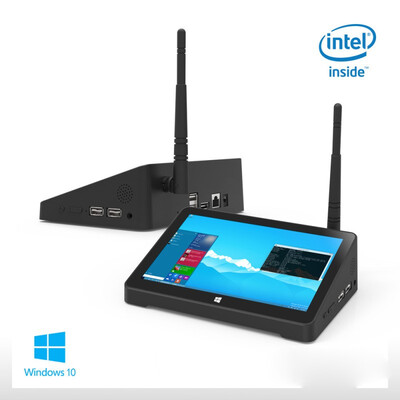 

China Desktop Computers Mini PC Windows 10 Home All in one PC Intel Z3735F 4GB RAM HDMI Media Box BT mini Box TV advertising POS