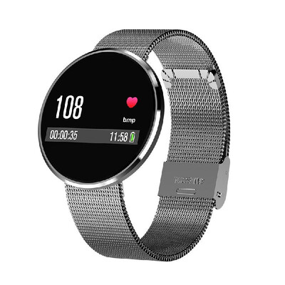 

Fitness Tracker Smart Band Blood Pressure Oxygen Heart Rate Sleep Monitor Bracelet Multi-sport IP67 Watch Stainless Steel Band