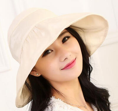

Hats along the beach Ms Summer visor mothproof outdoor collapsible sun hat