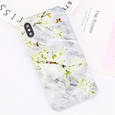 

Flower Phone Case Matte Rainbow Case For iPhone X 8 7 6 Plus