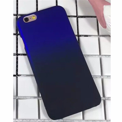 

Fashion Gradient Color Matte Hard PC Phone Cases Back Cover Shell Coque For iphone 6s Plus