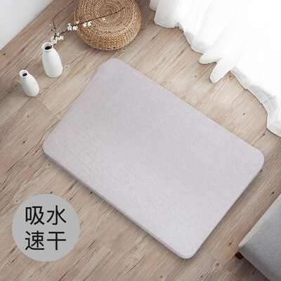 

Mercure guests natural diatomaceous earth bathroom absorbent floor mat 600390 light gray anti-slip mat door pad water-absorbing quick-drying bathroom mat