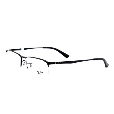 

RayBan Ray Ban очки Азиатского бизнеса на заказ металлической рамы половины каркасных черные мужчины и женщины близорукости оптических оправ RX6281D 2503 55мм