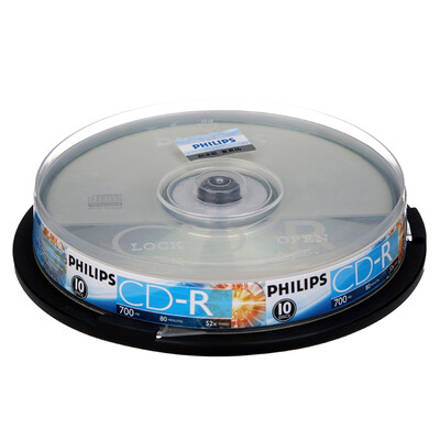 

Philips (PHILIPS) CD-R дисков скорость 52 700M бочка 10