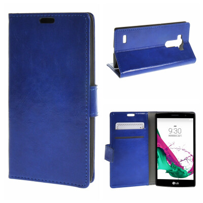 

MOONCASE LG G4 Beat G4S ЧЕХОЛ ДЛЯ Flip Leather Wallet Card Holder Bracket Back Pouch Blue 03