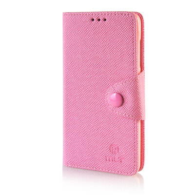 

MOONCASE Cross pattern Leather Side Flip Wallet Card Slot Pouch Stand Shell Back ЧЕХОЛ ДЛЯ Microsoft Lumia 535 Pink