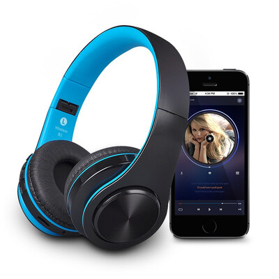 

High sensitive noise cancelling&high definition stereo wireless or wired head mounted sport bluetooth earphone 32 BG TF card