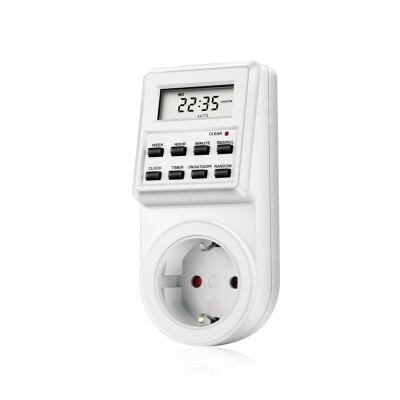 

TM03 Digital Timer Plug-in Style Large LCD Display Smart Control Socket Automatically switch Up to 10 different onoff settings