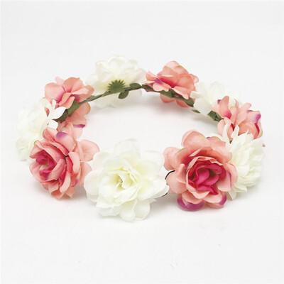 

New Spring Fashion Women Lady girls Wedding Flower Wreath Crown Headband Floral Garlands Hair band Hair Accessories