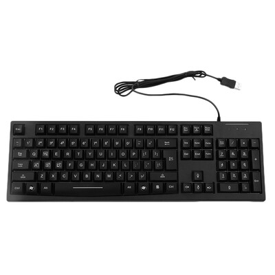 

New Style New Led Keyboard Colorful Backlight Gaming Keyboard USB Wired Black