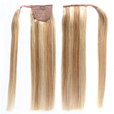 

Bhf Hair Double Drawn Human Hair Drawstring Ponytail Wrap Around Human Hair Accessories Ponytail