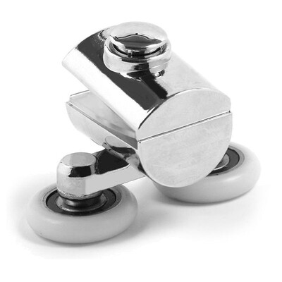 

UpperX 2 x Twin Top Shower Door Wheels Heavy Duty Zinc Alloy Rollers Runners