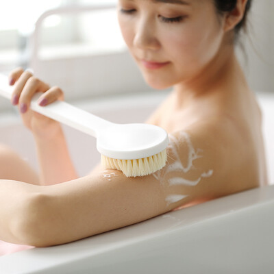 

Bingyou Japanese style long handle bath brush bath brush bath bathing back brush hard soft hair
