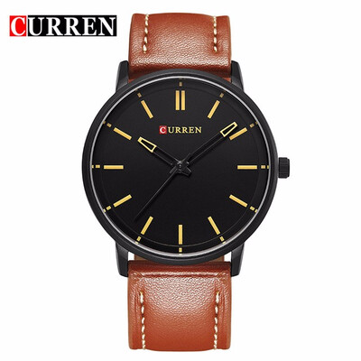 

CURREN Luxury Brand Relogio Masculino Date Leather Casual Watch Men Sports Watches Quartz Military Wrist Watch Male Clock 8233