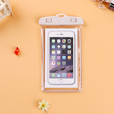 

Universal Waterproof Phone Pouch For Samsung Galaxy Core II 2 Dual SIM G355H SM-G355H Swim Diving Transparent Bag Luminous Case