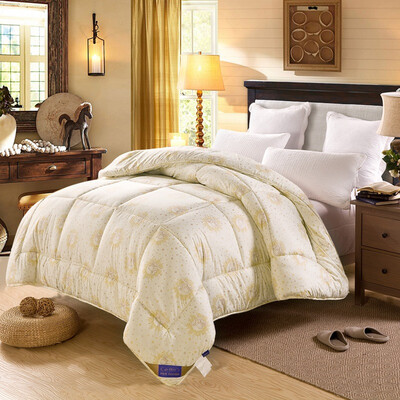

Ying Xin bedding home textiles single Australian wool quilt 5 pounds thick winter was core (beige) 150 * 210cm
