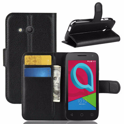 

for alcatel U3 3G 4049D 4" WIERSS Wallet Phone Case for alcatel U3 3G 4049D 4" Flip Leather Cover Case Fundas Capa Etui