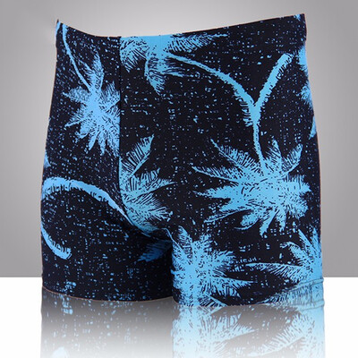 

Men Beach Pants Shorts Coconut Tree Pattern Printed Surf Boxers Swimming Trunks Swimwear