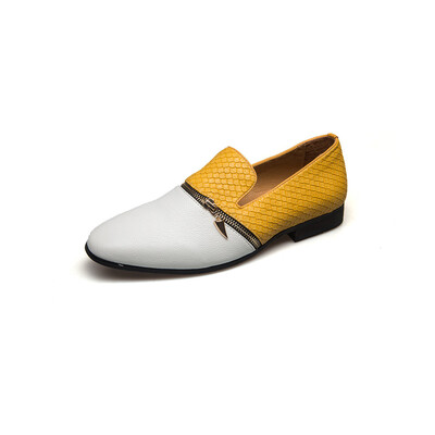 

MEIJIANA Style Handmade Patent Leather Shoes Metal Zipper Accessories