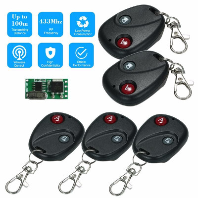 

433Mhz DC 5-18V Universal Receiver Module RF Remote Control Switch Relay 1CH Mini Wireless Control Switch 1pcs 433MHz Transmitte