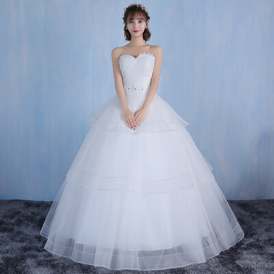 

Bridal wedding dress chest bra skirt wedding dress white white organza white sexy