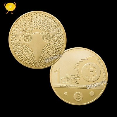 

Owl Bitcoin Commemorative Coin World Virtual Souvenir Gilded Silver Plated Commemorative Medal Collectibles