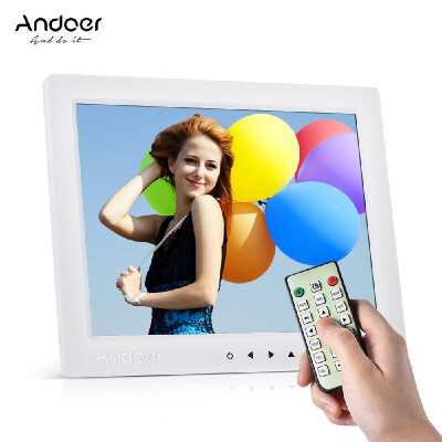 

Andoer 10 HD Digital Photo Frame Desktop Album Display Image 1080P MP4 Video MP3 Audio TXT eBook Clock Calendar Support Auto Play