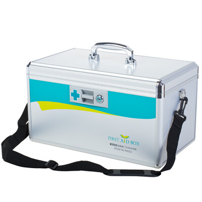 

Jinlongxing Glosen R8033 aluminum alloy medicine box 16 inch portable home health storage box