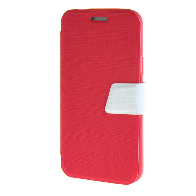 

MOONCASE Side Flip Hard board Slim Leather Bracket Window Case Cover for Samsung Galaxy S5 Mini Hot pink