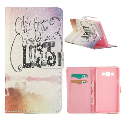 

MOONCASE ЧЕХОЛ ДЛЯ Samsung Galaxy A7 Flip Leather Wallet Card Slot Foldable Stand Feature [Pattern series] /a03