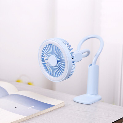 

Portable USB Fan flexible with LED light 2 Speed Adjustable Cooler Mini Fan Handy Small Desk Desktop USB Cooling Fan for child