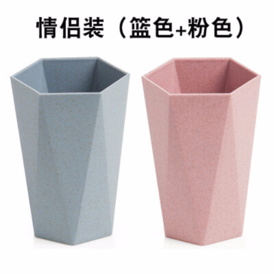 

Cntomlv Hot Sale Toothbrush Cup Not Hot Bathroom Sets Toothbrush Comfortable Feel Wheat Straw Drinking Cup Mug Wash Gargle Cup