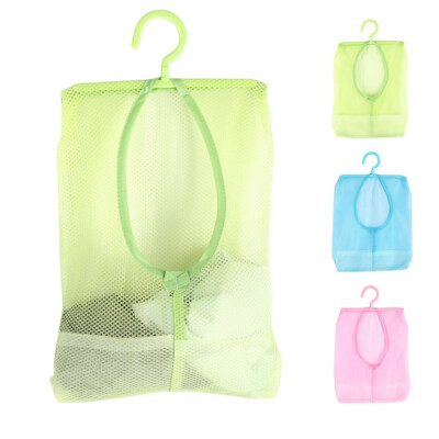 

2pcs Multipurpose Hanging Mesh Storage Bag Clothes toy laundry organizer with hook Outdoor Dry Practical Pouch