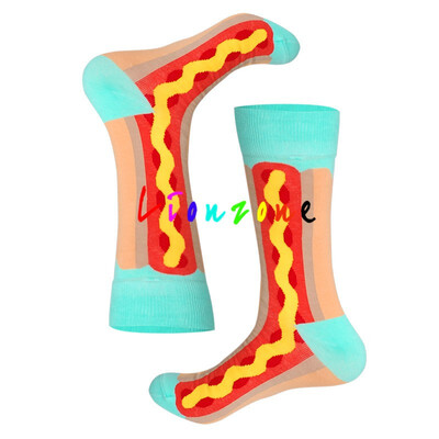 

LIONZONE 2018 Happy Socks Men Women Lovers Colorido Hombre Harajuku Huevo Calcetines Para Navidad Socks Funny Gift