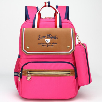

Stitching boy children waterproof School Bag Alleviate Burdens Unisex Kids Backpack Casual Bags Backpacks For Teenage Schoolbag