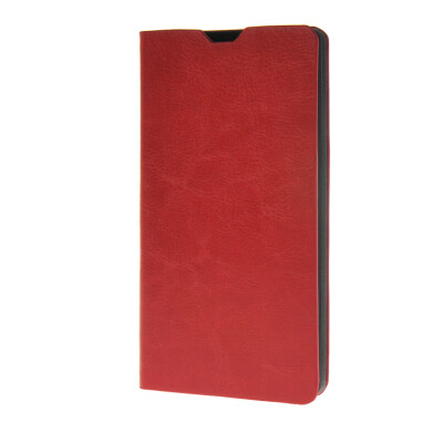 

MOONCASE Leather Side Flip Wallet Card Holder Stand Shell Pouch ЧЕХОЛ ДЛЯ LG Magna Red