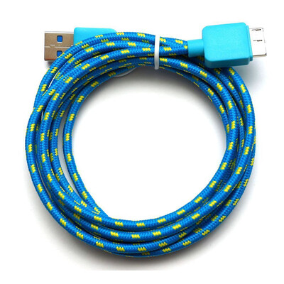 

3Ft 6Ft 10Ft Colorful Braided Micro USB 30 Data Sync Charger Cable For Samsung Galaxy S5 Note 3